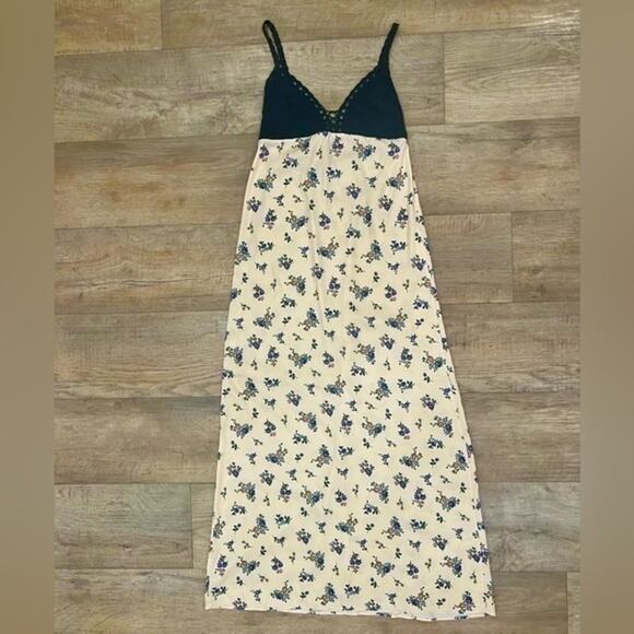 ZARA Combination Maxi Slip Dress NWT - Picture 4 of 11